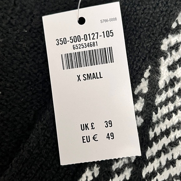 Hollister Black and White Checkered Plaid Cardigan XS NWT - Picture 9 of 10